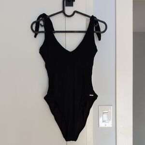 Elegant Black One-Piece Swimsuit